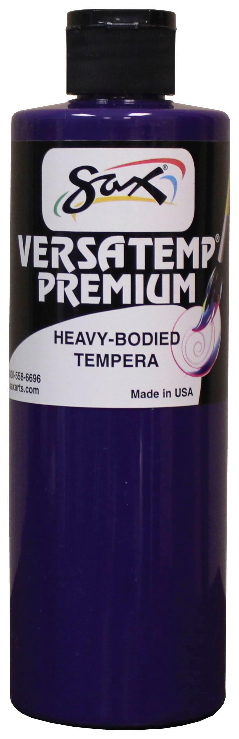 Sax Versatemp Premium Heavy-Bodied Tempera Paint, 1 Pint, Violet 1592710